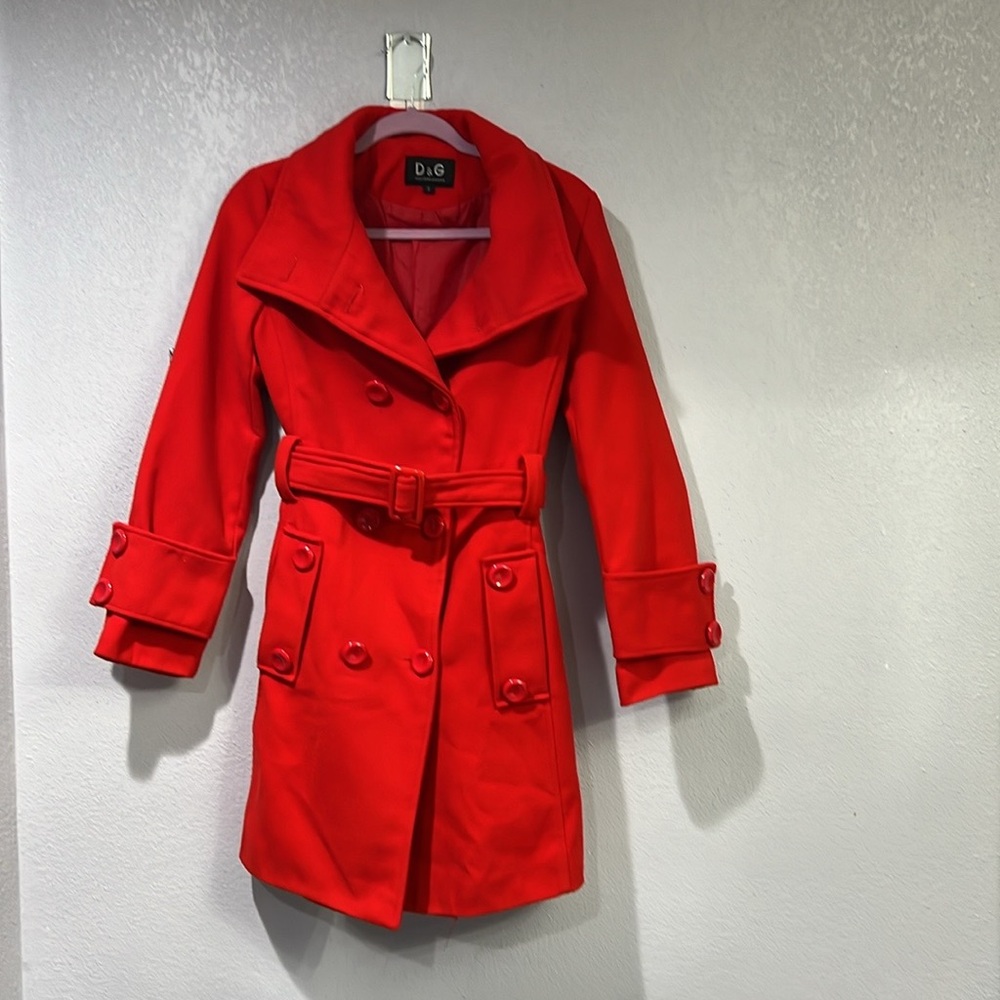 D&G Red Double-Breasted Coat